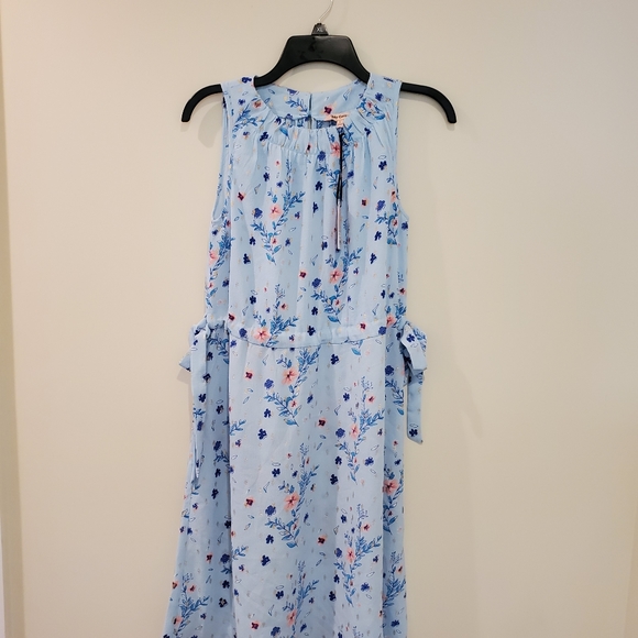 JUICY COUTURE BLUE PINK FLORAL HALTER DRESS - Picture 2 of 5